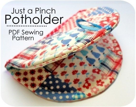 Just A Pinch Potholder Pdf Sewing Pattern Pot Holders Sewing Sewing 