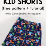 Kids Shorts With Free Sewing Pattern Tutorial Sewing Kids Clothes