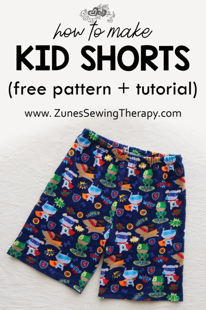 Kids Shorts With Free Sewing Pattern Tutorial Sewing Kids Clothes 