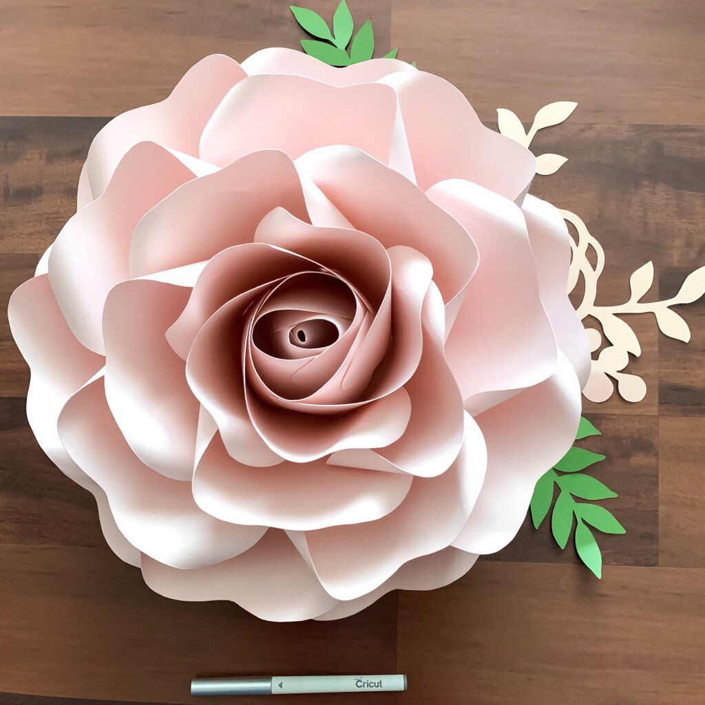 Large Paper Rose Free Template Surfeaker