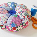 Mad For Fabric DIY Vintage Feedsack Patchwork Pincushion TW Pin