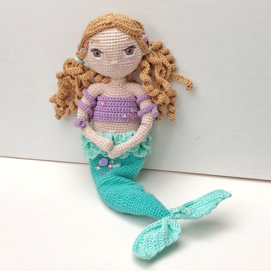 Mia The Mermaid Crochet Amigurumi Doll Pattern Crochet Amigurumi 