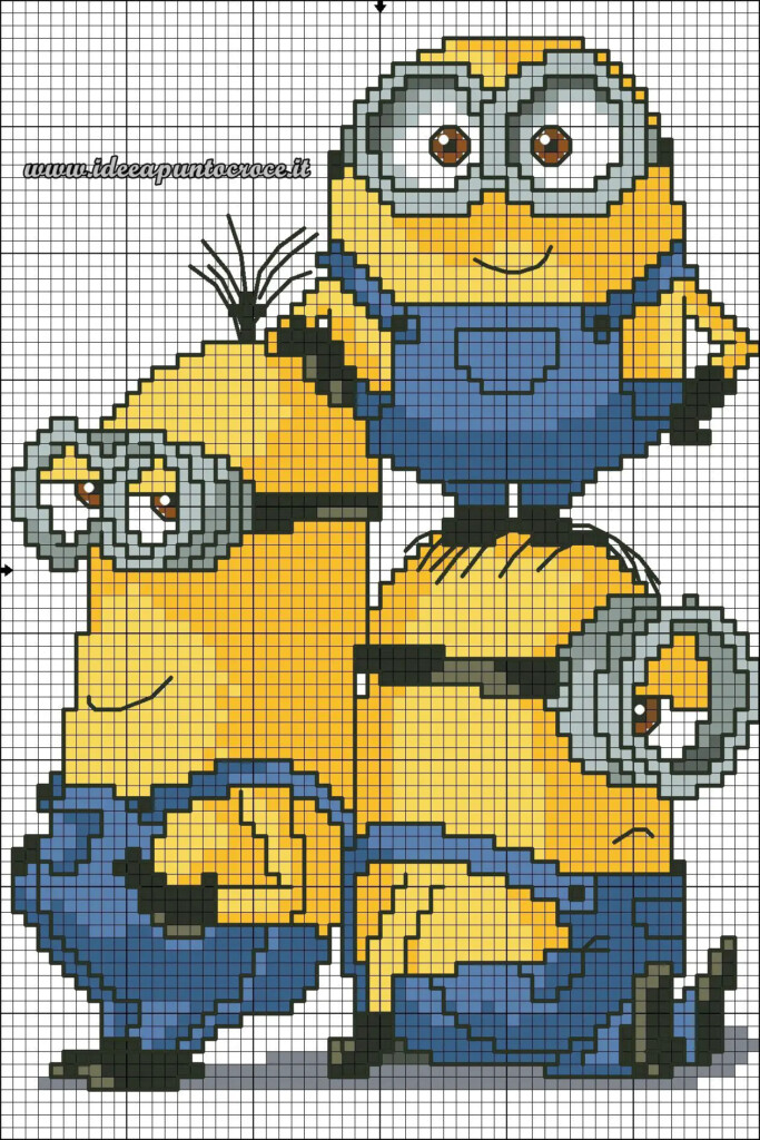 Minion Pixel Art 31 Id es Et Designs Pour Vous Inspirer En Images
