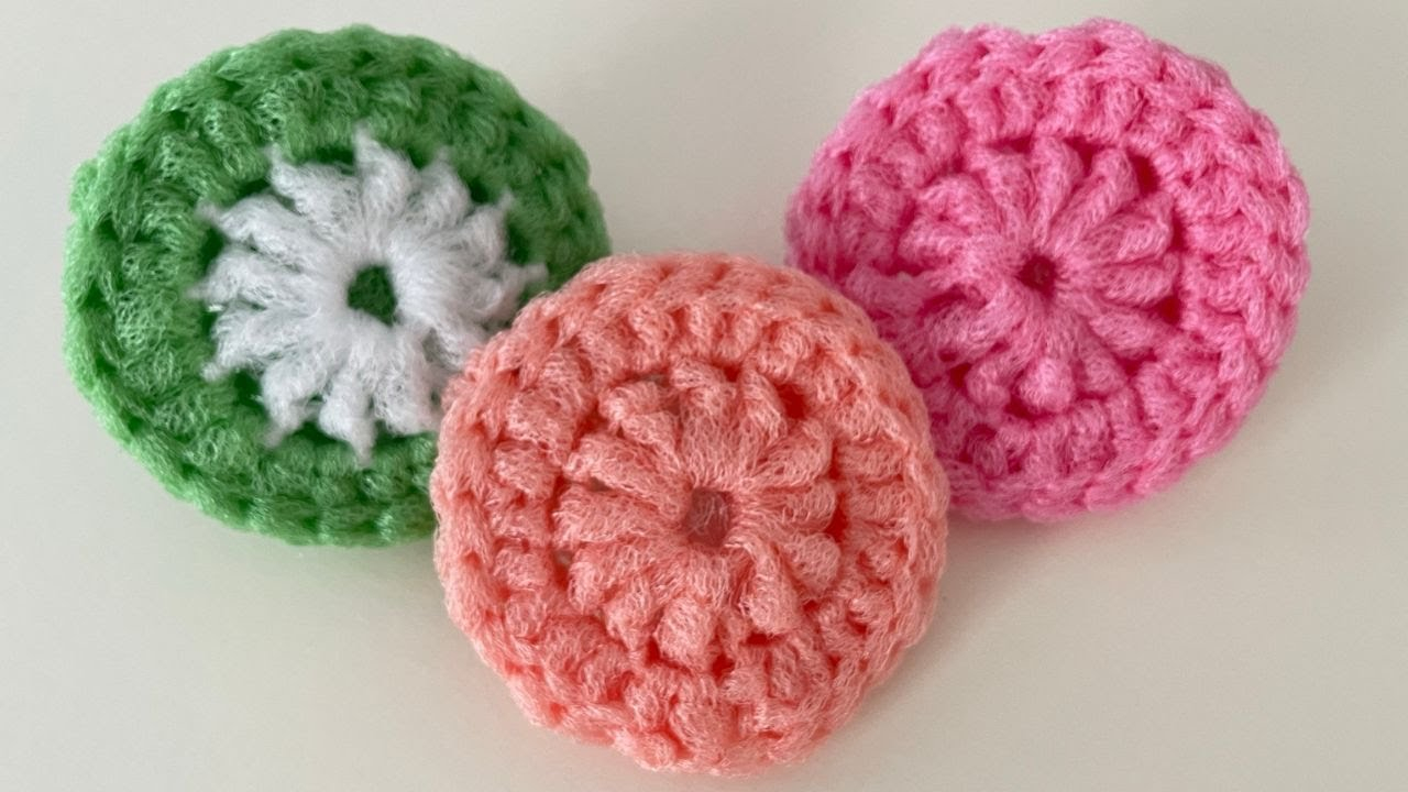 Nylon Pot Scrubber Free Crochet Pattern Right Handed TheRealCannabiz