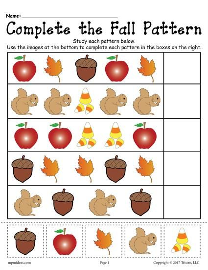 Pattern Recognition Free Printable Pattern Worksheets For Kindergarten 