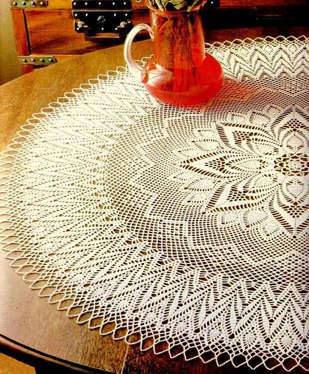 Patterns Crochet Tablecloth Pattern Pineapple Crochet Crochet Lace