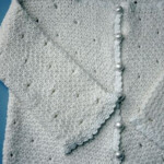Peek A Boo Sacque Pattern By Fleisher Knit Baby Sweaters Knitted