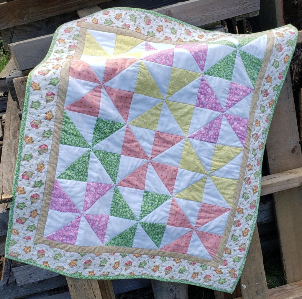 Pinwheel Baby Quilt Pattern Etsy Pinwheel Quilt Pattern Patchwork 