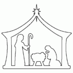 Printable Nativity Template