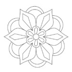 Printable Rangoli Coloring Pages Rangoli Patterns Coloring Pages