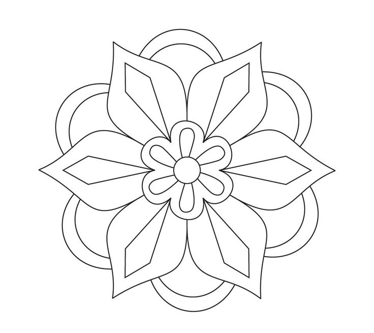 Printable Rangoli Coloring Pages Rangoli Patterns Coloring Pages 