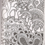 Printable Zentangle Patterns Coloring Pages