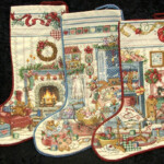 QueenOfAllCrafts Just Listed FINISHED CROSS STITCH CHRISTMAS STOCKINGS