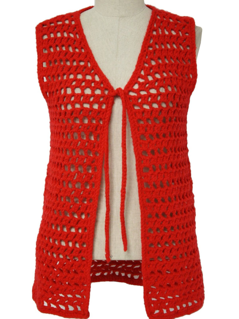 RustyZipper Com Vintage Clothing Crochet Vest Pattern Vest Pattern 