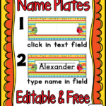 School Desk Tags Back To School Name Boards Tag Universe Free