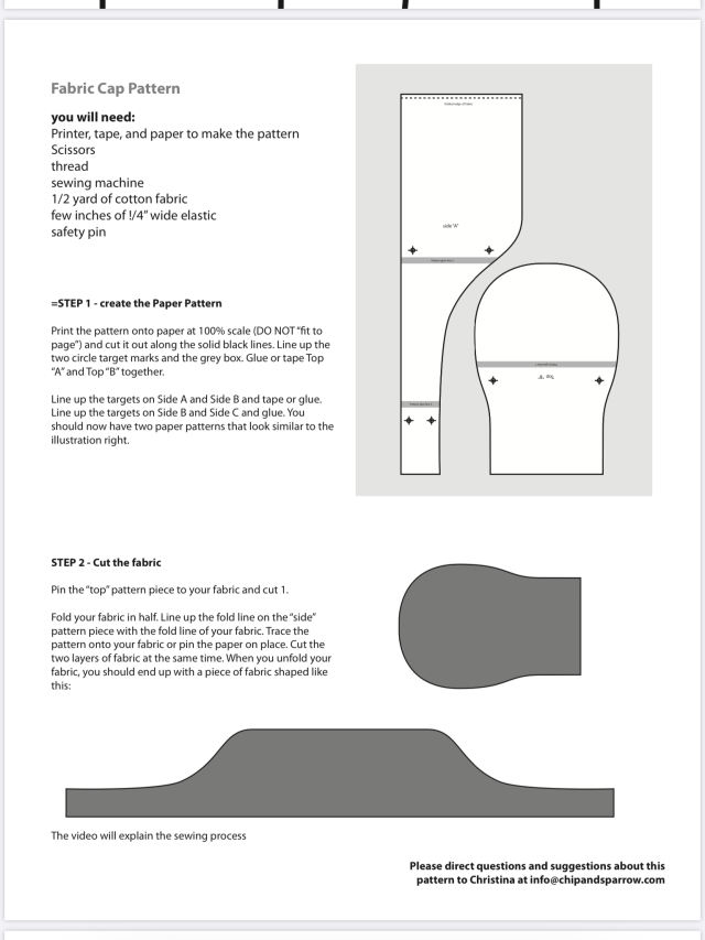 Scrub Cap Pattern And Instructions