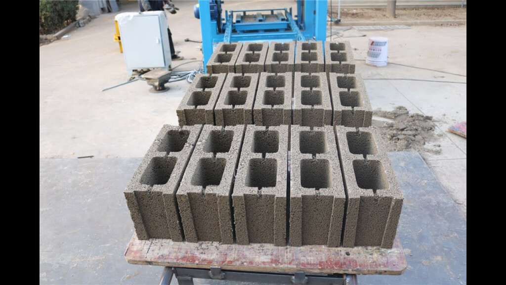 Semi Automatic Cement Hollow Block Making Machine brickmachine 