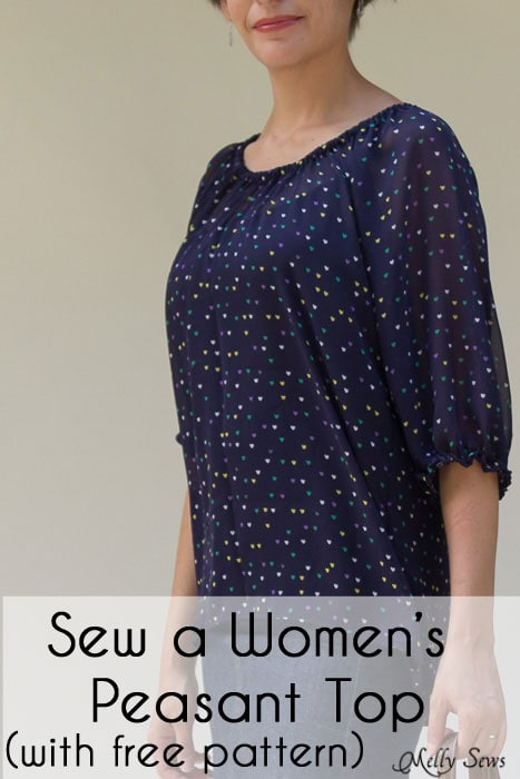 Sew A Peasant Top Pattern For Women Melly Sews