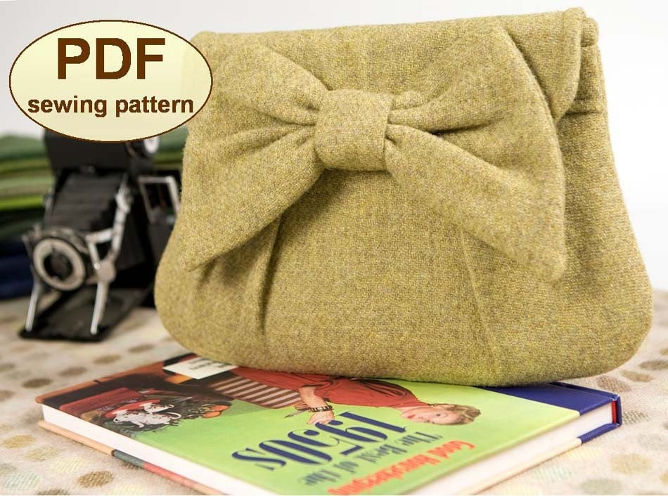 Sewing Pattern To Make The High Tea Clutch Bag PDF Pattern INSTANT