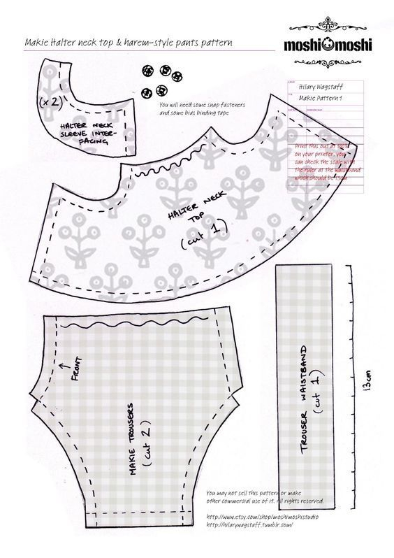 Sylvanian Families Clothes Patterns Free EvanneDavid Free Printable Pattern