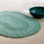 Table Lace Placemat In Red Heart Creme De La Creme WC1719