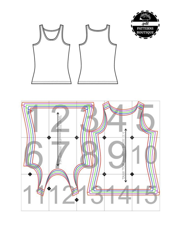 TANK TOP For Women PDF Sewing Pattern Youtube Sewing Video Etsy 