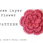 Three Layer Flower Pattern Free Pattern Crochet Flower Patterns