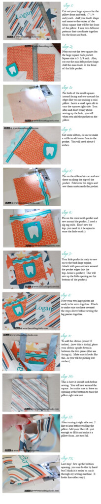  Tooth Fairy Pillow And Free Printable Pattern Tooth Fairy Pillow 