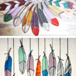 UncommonGoods Stained Glass Feathers Stained Glass Art Stained